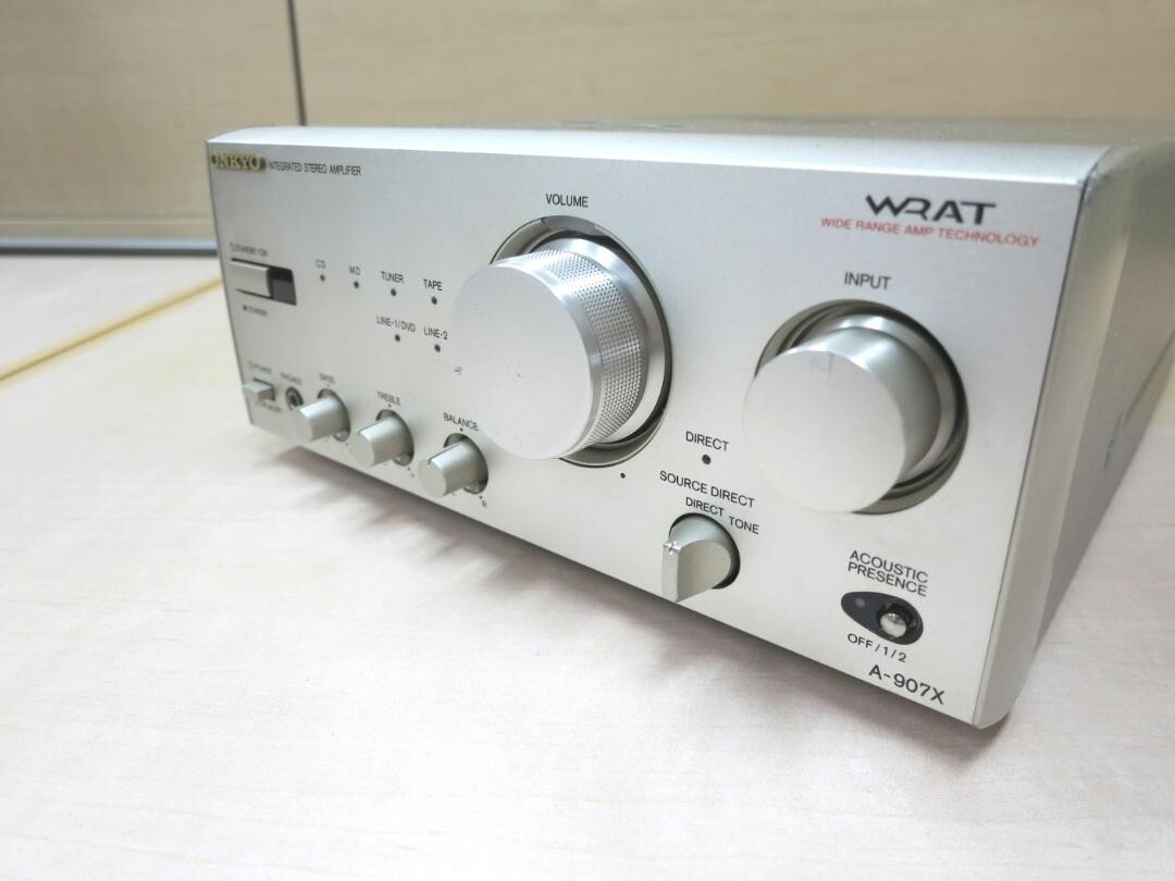 ONKYO A-907X Integrated Stereo Amplifier Transistor Silver from