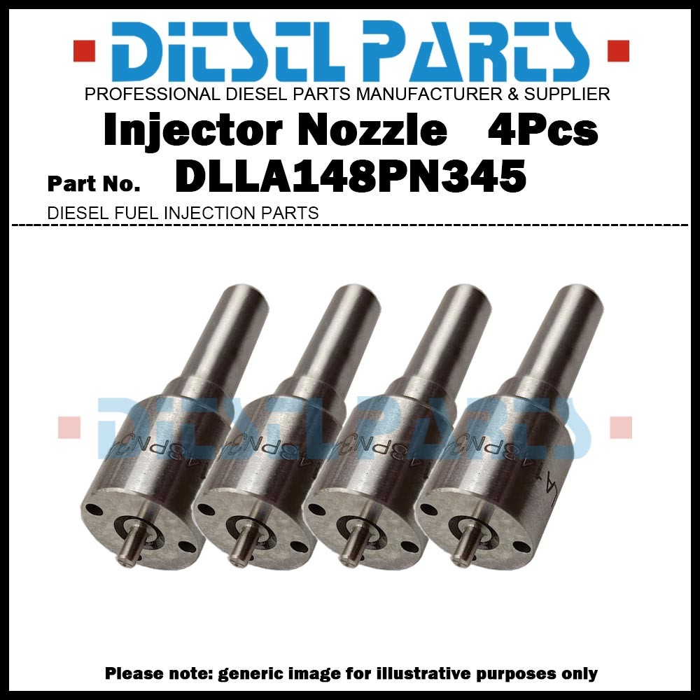 4x Fuel Injector Nozzle Tip DLLA148PN345 for Cummins B3.3 QSB3.3