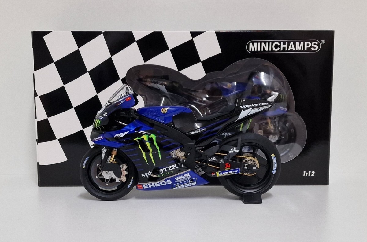 MINICHAMPS 1:12 Die Cast Model Motorcycle YAMAHA M1 VINALES MOTOGP
