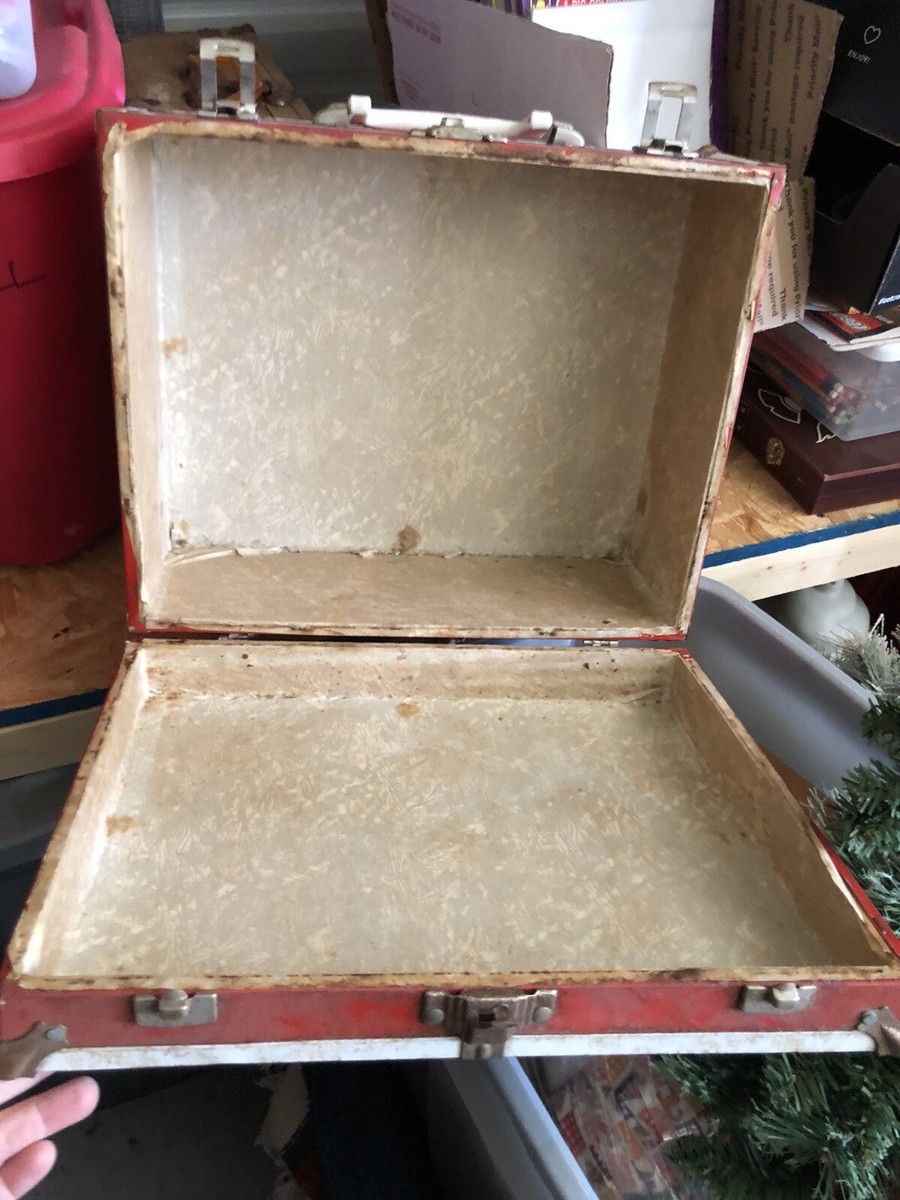 RARE Red Vtg 1980 Roller Bones Skating Skateboard Powell Case