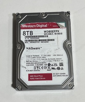 Western Digital 8TB Red Plus Internal Hard Drive WD80EFPX | eBay