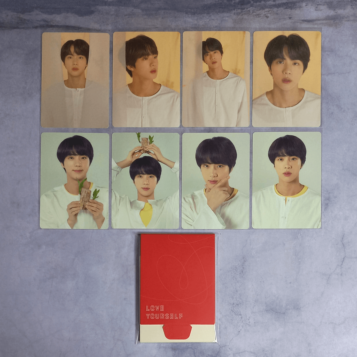 即決 BTS SUGA ユンギ ミニフォトカード 8枚 コンプ WORLD TOUR LOVE