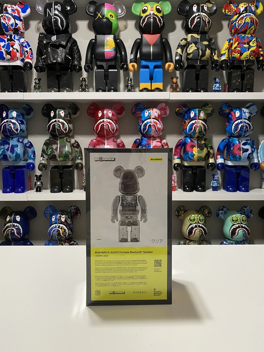 Bearbrick Audio 400% Clear BE@RBRICK Portable Bluetooth Speaker