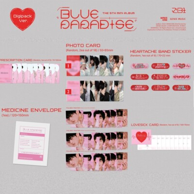 ZB1 BLUE PARADISE Digipack Ver 未開封 コンプ ZB1 ZEROBASEONE x