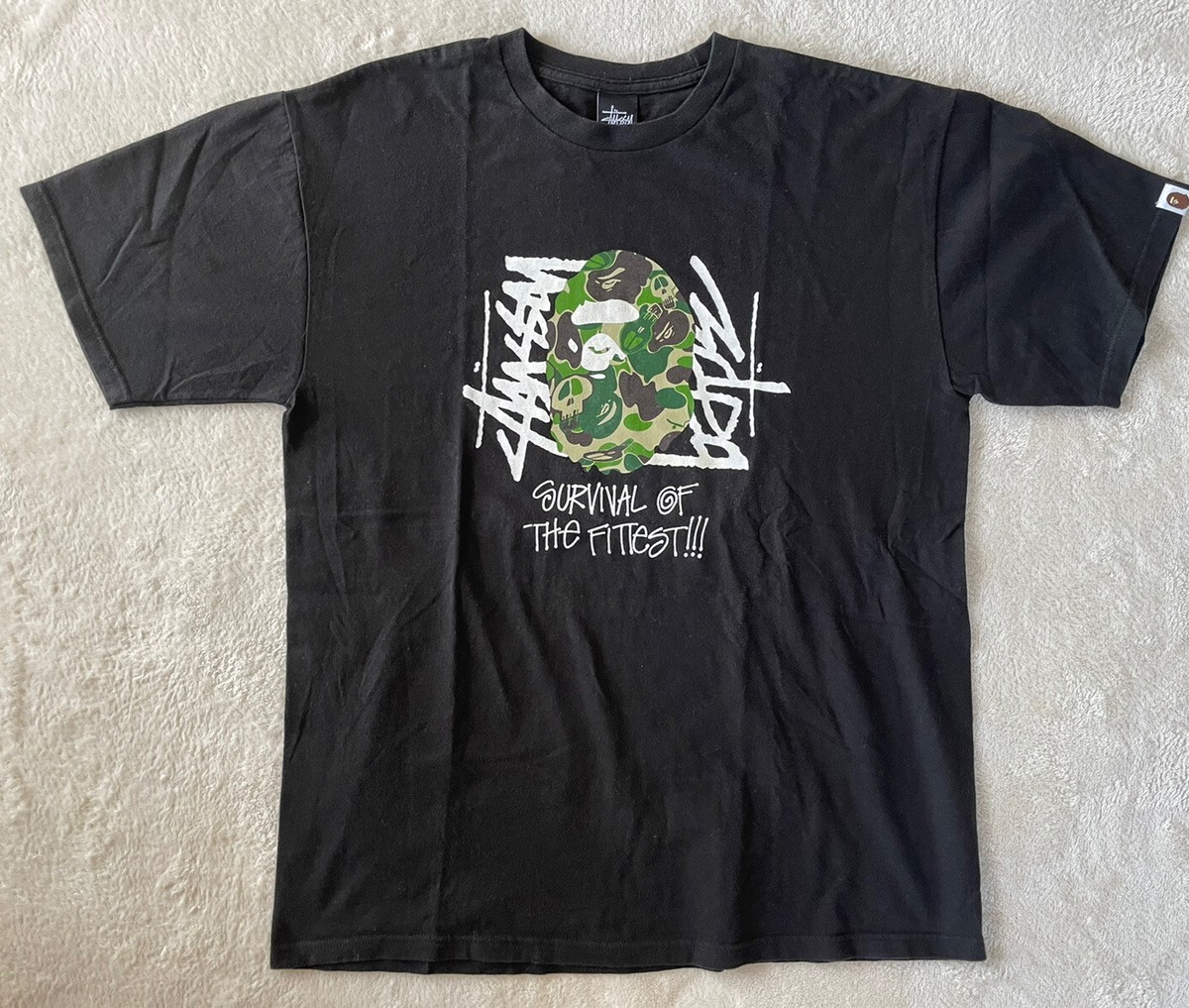 STUSSY × A BATHING APE 限定コラボ Tシャツ ステューシー stussy T