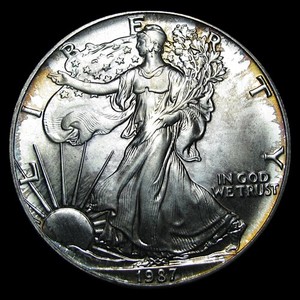 1 Oz Fine Silver One Dollar 1987 | eBay