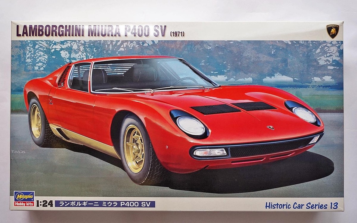 HASEGAWA 1/24 Lamborghini MIURA P400 SV 1972 historic car series