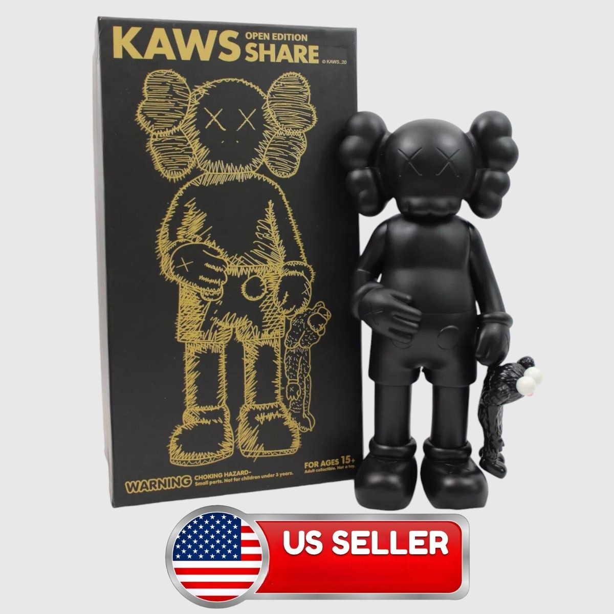 KAWS Take Vinyl Figure Black カウズ フィギュア KAWS Take Figure