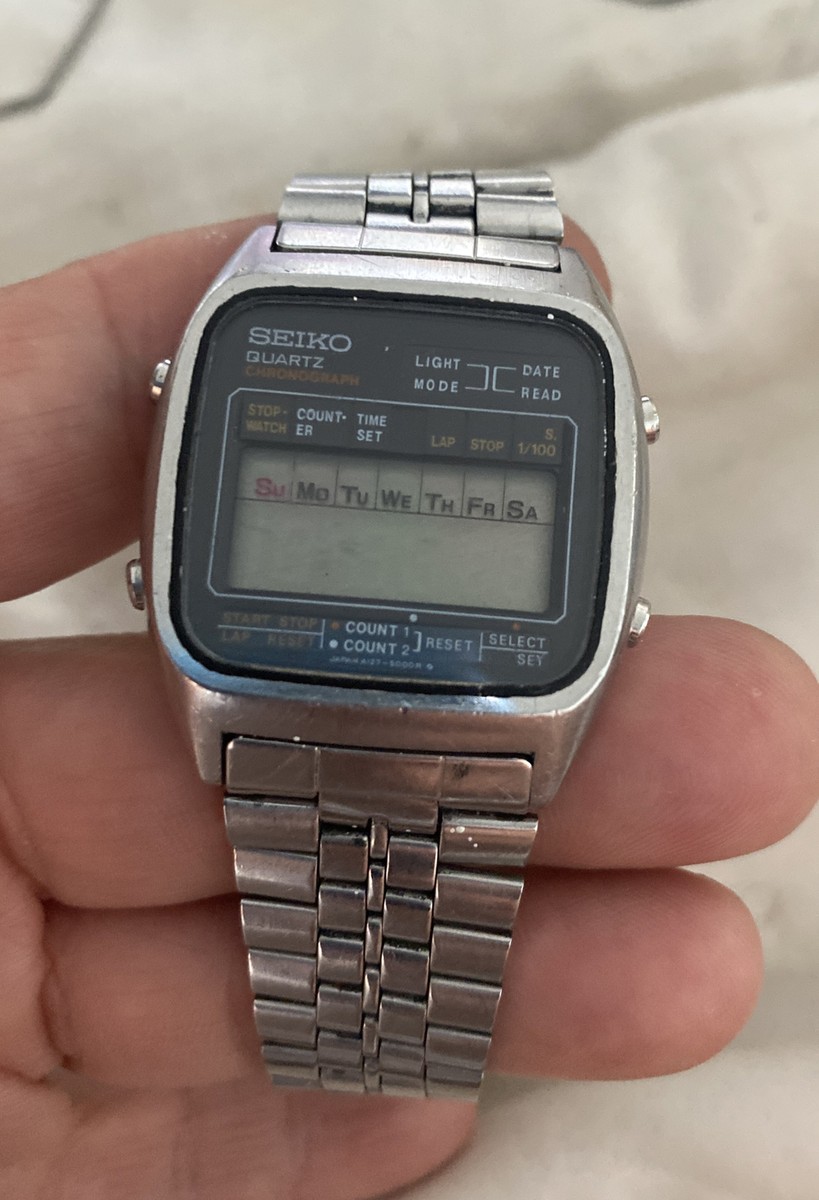 RARE Men's Vintage 1978 DIGITAL Watch SEIKO A127-5000. Alarm