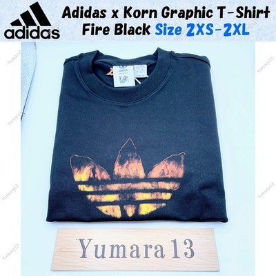 Adidas x Korn Graphic T-Shirt Fire Black Size JP 2XS-2XL Japan