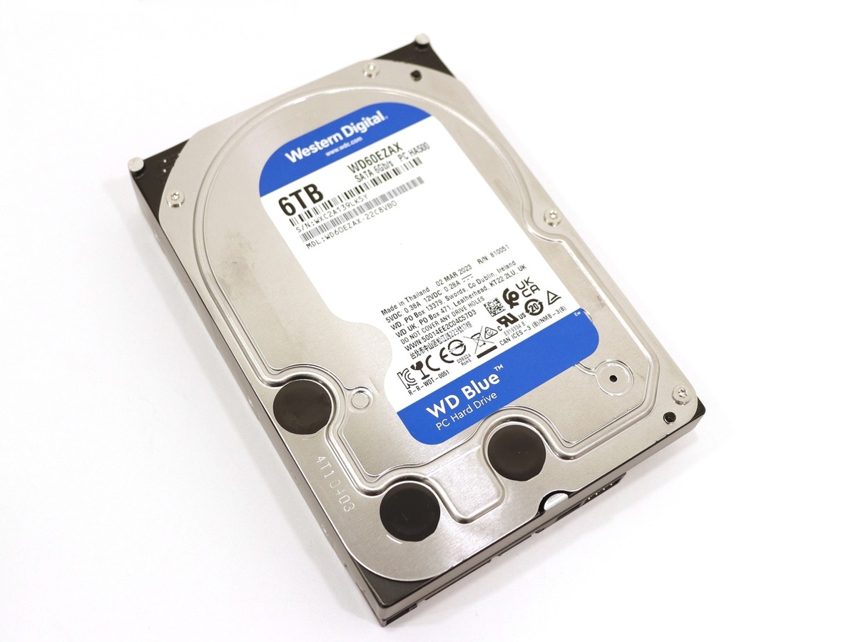 WD60EZAZ 6台セット Western Digital ウエスタンデジタル 6TB 2台