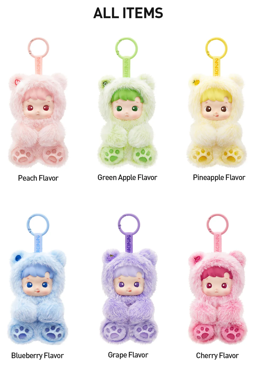 Hacipupu Gummy Bear Series-vinyl Plush Pendant Blind Box Hot Toy