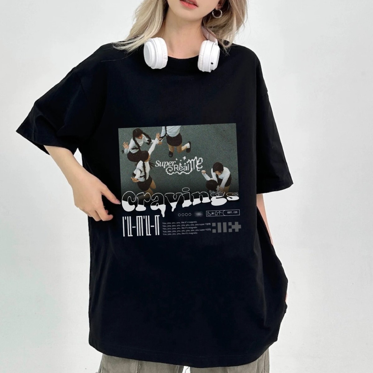 I'LL-IT Super Real Me T-shirt Super Real Me Album ILLIT Merch