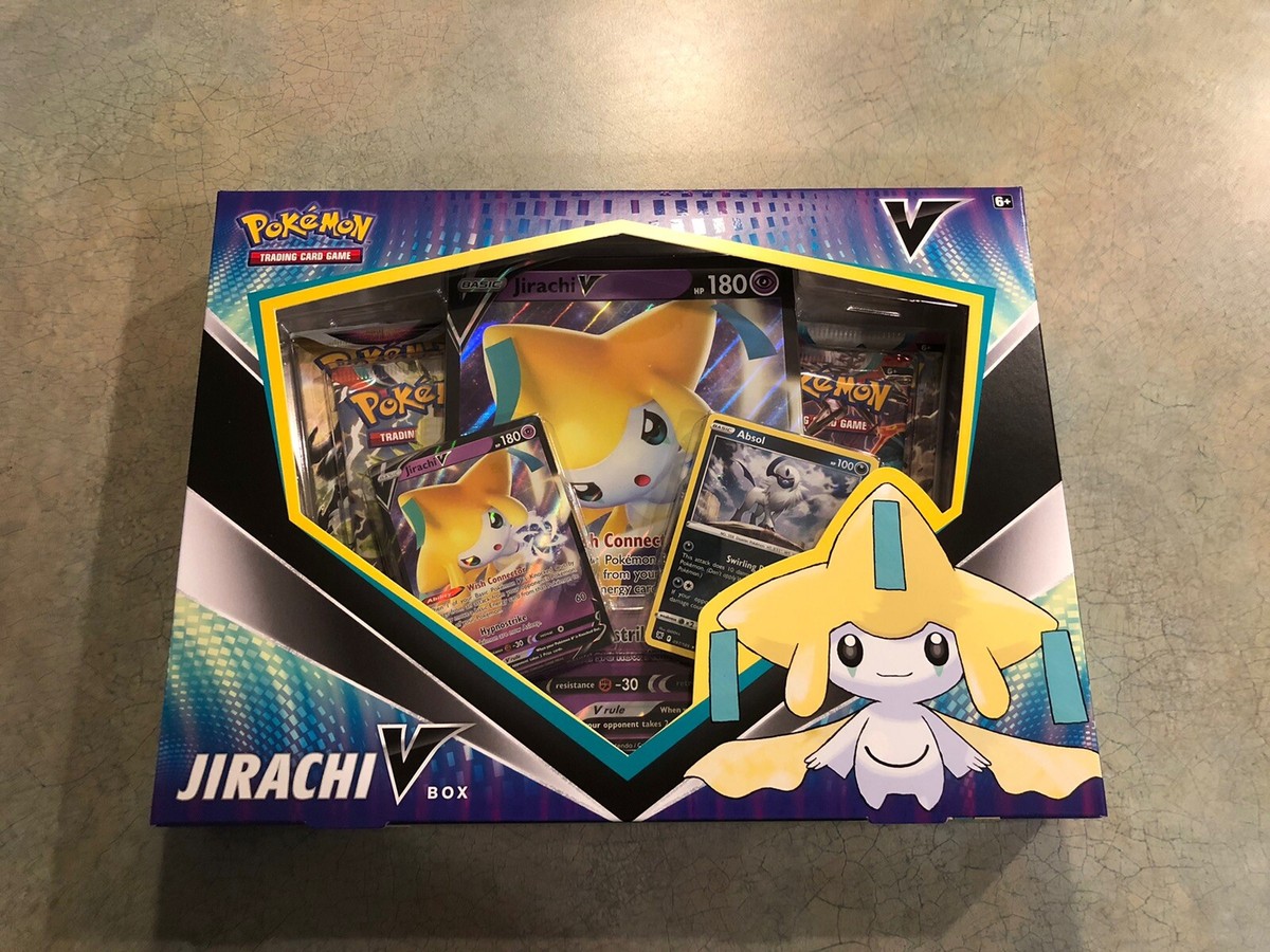 Pokemon Jirachi V Box SWSH299 Black Star Promo in hand SHIPS FROM
