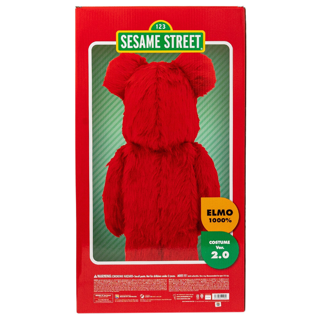 Medicom Sesame Street Elmo Costume Ver. 2.0 1000% Bearbrick Figure