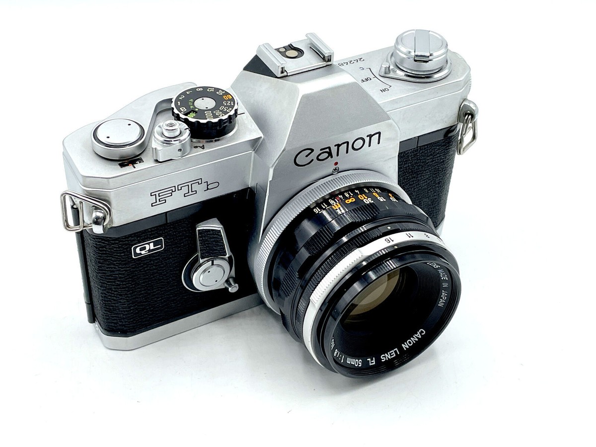 Canon FTb-QL 35mm SLR Camera with 50mm f/1.8 Lens - Fast Shipping