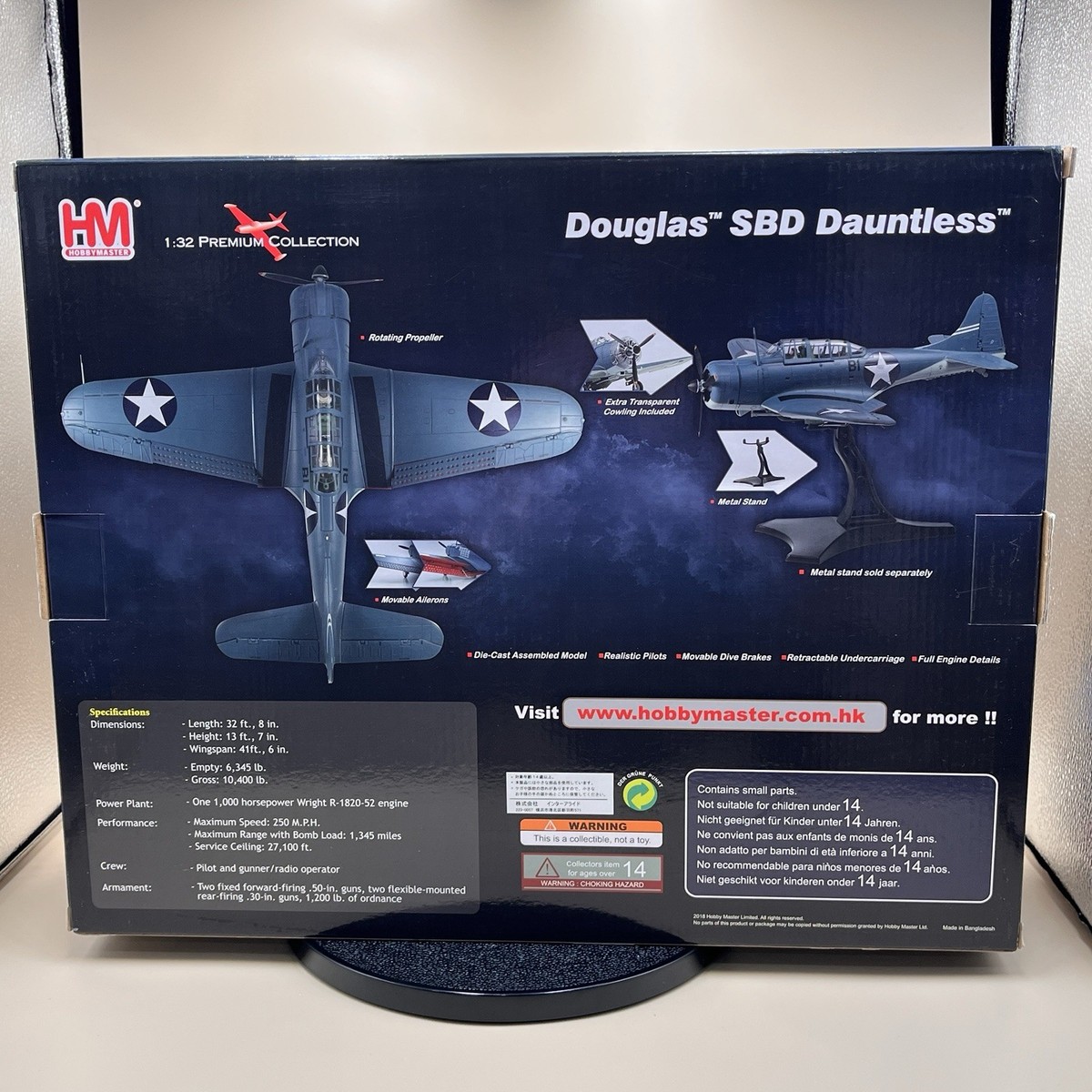 Hobby Master 1/32 Douglas SBD-5 Dauntless White 45, VB-16, USS