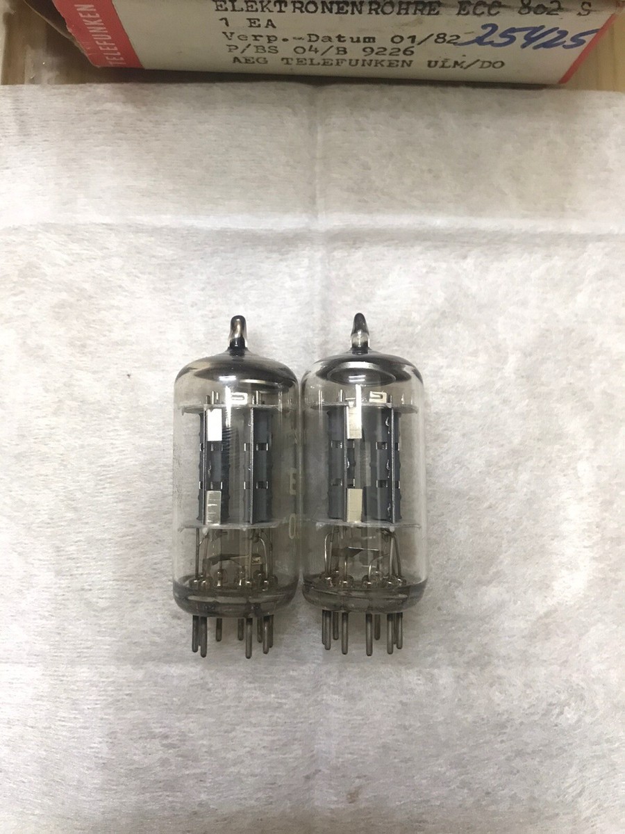 Telefunken ECC802S 12au7 6189 E82cc ecc82 NOS NIB Diamond Logo | eBay
