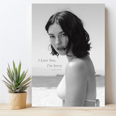 Gracie Abrams Poster I Love You I'm Sorry Wall Art Minimalist B&W