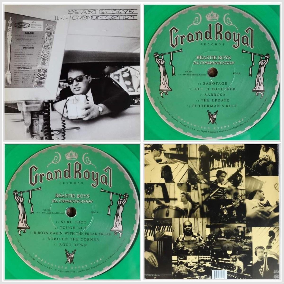 Beastie Boys / Ill Communication 1994 US GREEN 2LP Grand Royal