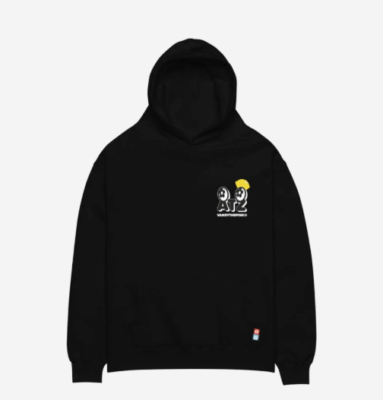 ATEEZ X Vandy The Pink 'Lemon Drop' Hoodie, Black (L One Size) +