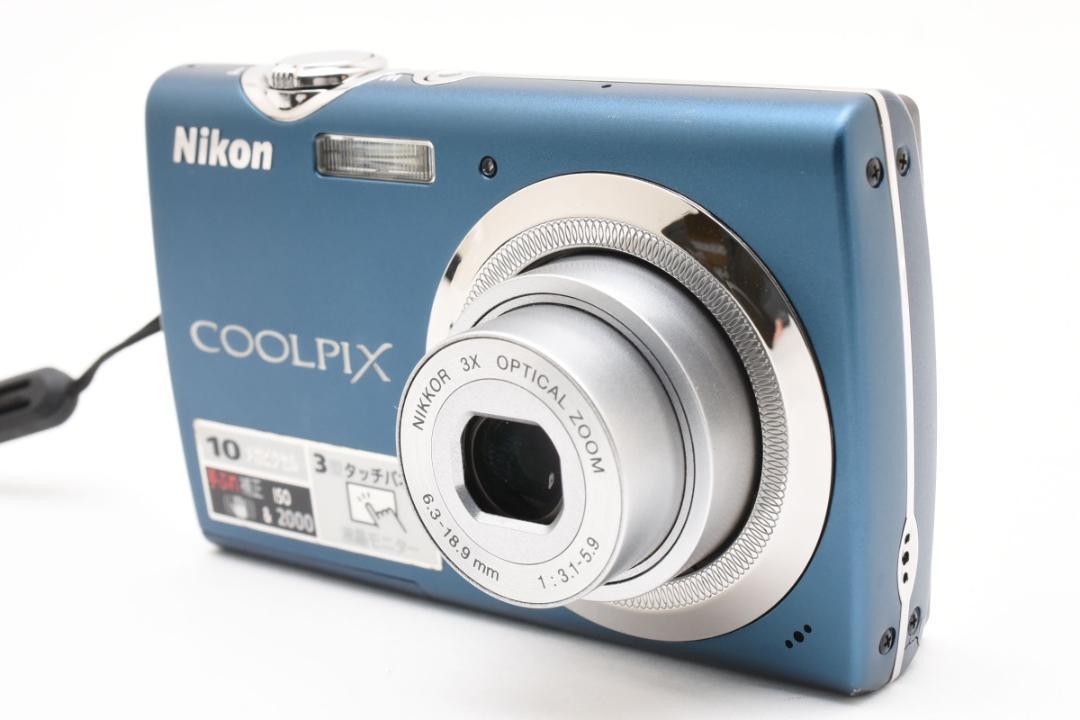 超美品 Nikon COOLPIX S230 コンパクトデジタルカメラ ブルー ニコン