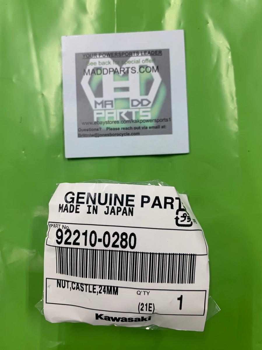 Kawasaki OEM Castle Nut 24mm 92210-0280 | eBay