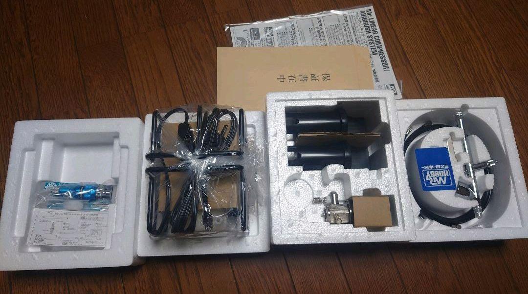 Mr Linear Compressor L5 airbrush paint set GSI Creos PS321 Mr