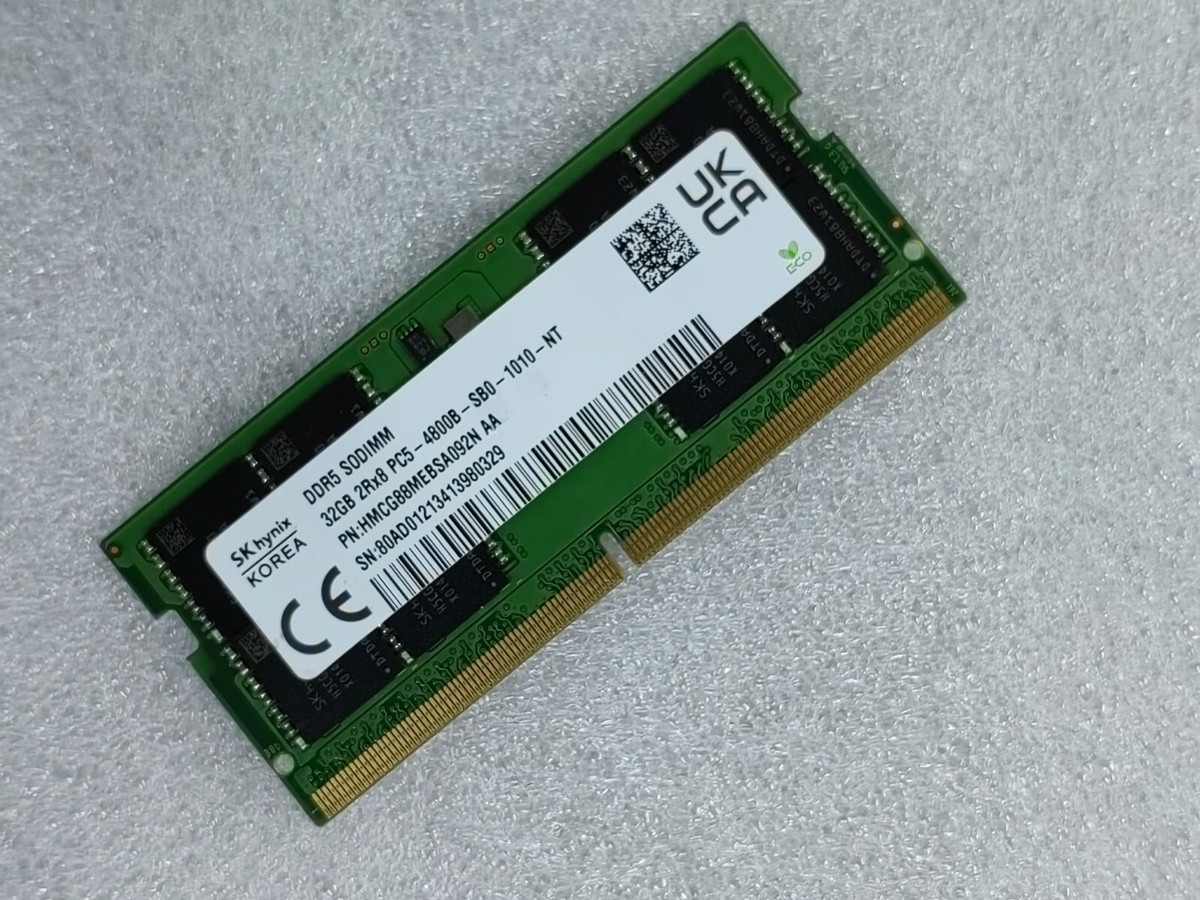 SK hynix 32GB DDR5 4800 Laptop SODIMM RAM 2Rx8 PC5-4800B for DELL