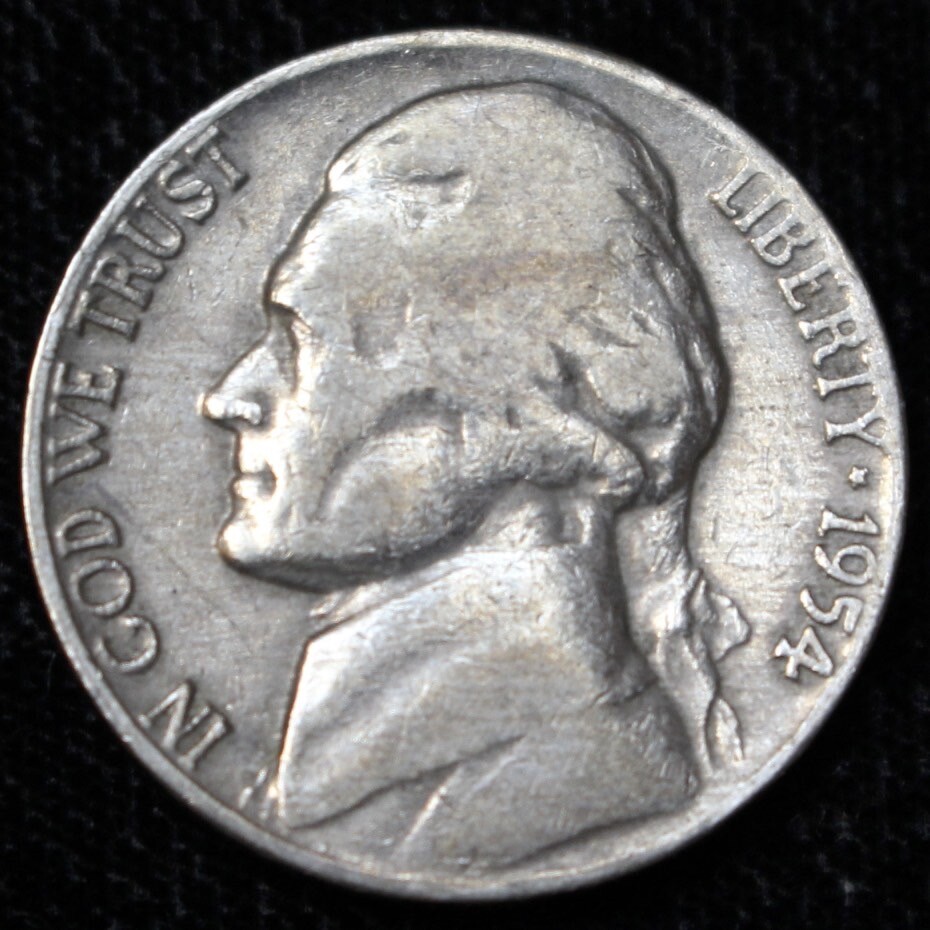 1954 D USA - FIVE CENTS - COPPER-NICKEL - Jefferson - Nice | eBay