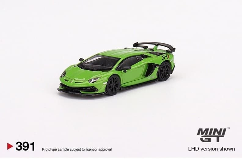 MINI GT Lamborghini Aventador SVJ Green (LorR Random delivery) ~ 1