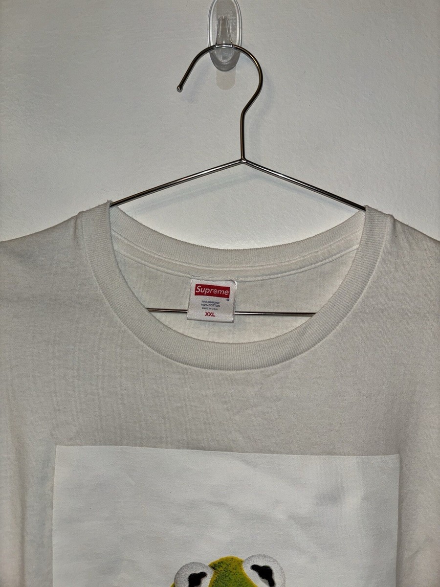Asspizza Supreme Kermit Triple Box Logo BOGO XXL 2XL White New