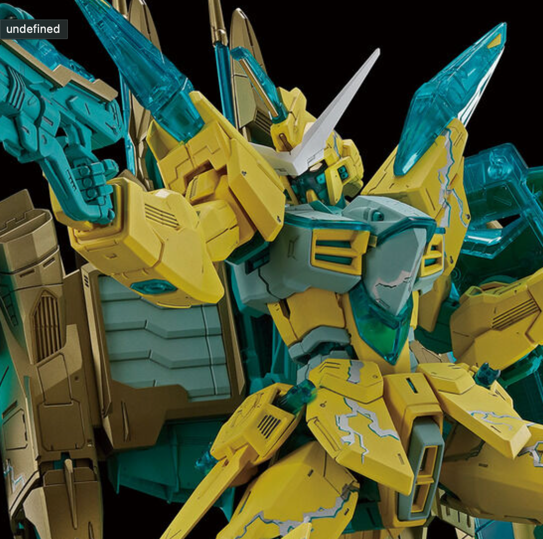 MG 1 /100 Justice Gundam CROSS CONTRAST COLORS Clear Yellow