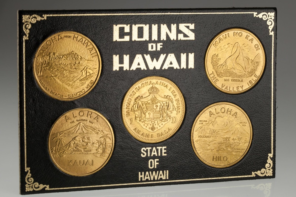 Coins of Hawaii Token Dollar Set in Original Frame and Sleeve | eBay