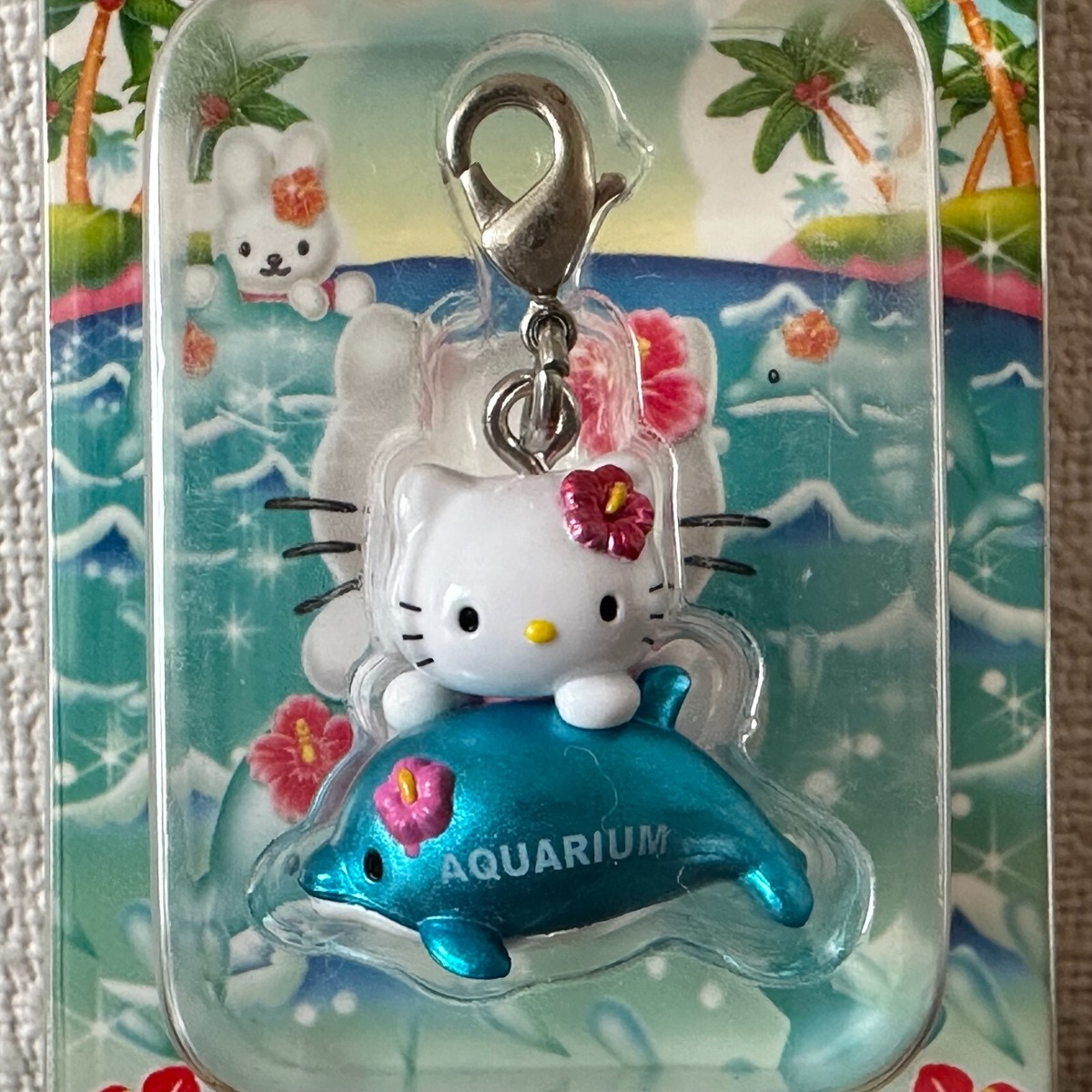 Hello Kitty Dolphin Strap Keychain Set of 2 Aquarium Exclusive