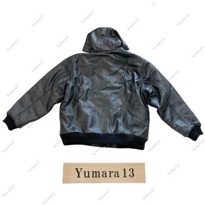 Supreme x Dickies Hooded Leather Work Jacket Black Size S-XXL New