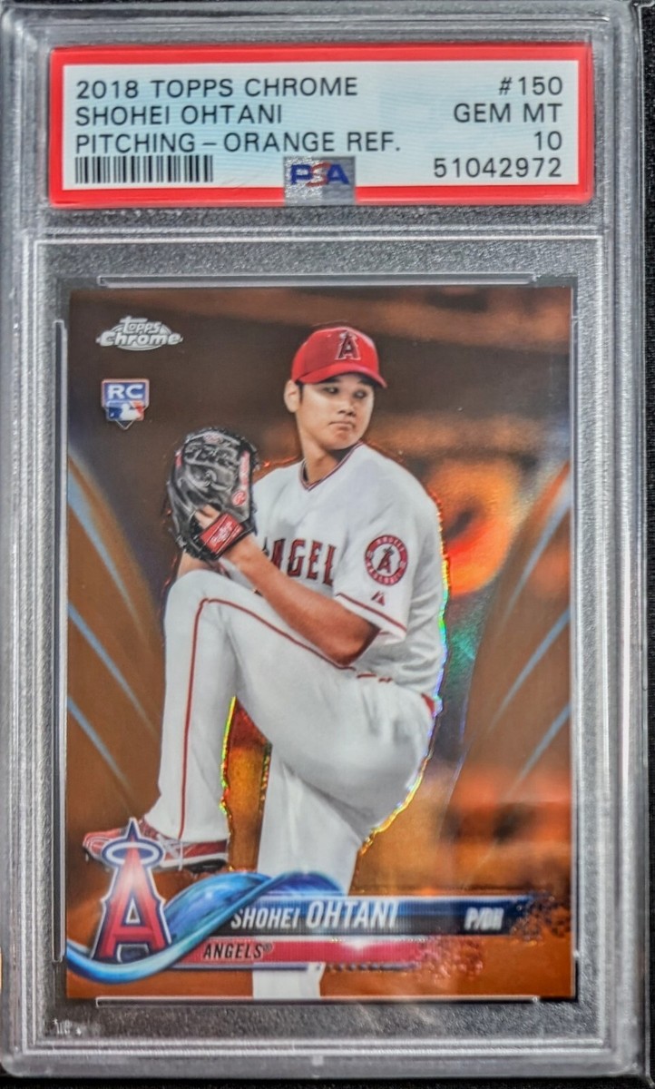 2018 Topps Chrome 150 Shohei Ohtani Orange Refractor /25 ROOKIE RC