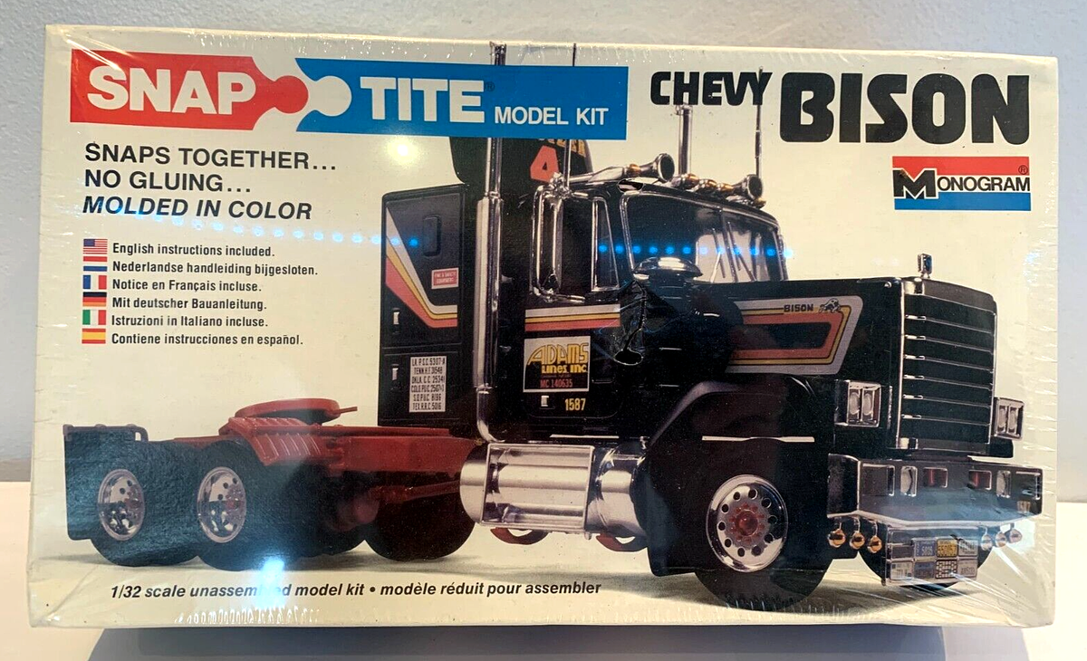 Monogram 1978 SnapTite Chevy Bison 1:32 Semi Truck Model Kit 1201