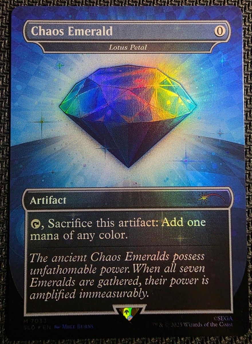 mtg 水蓮の花びら 7032 Chaos Emerald foil lotus-petal-7032-chaos