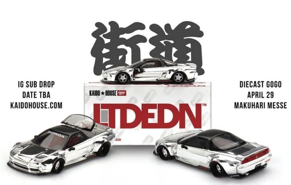 Kaido House LTDEDN NSX Crome ミニカーアゴーゴー Kaido House Honda