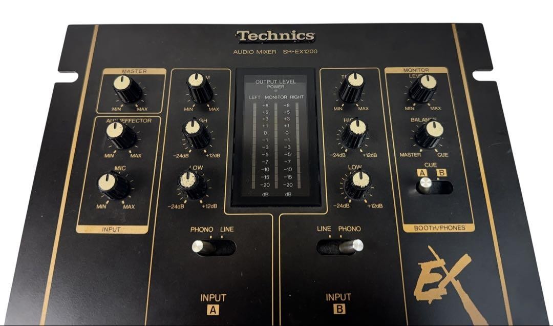 Technics SP-EX1200 DJミキサー Technics SH-EX1200 DJ Mixer - Black
