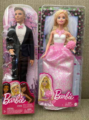 BARBIE FAIRYTALE WEDDING BRIDE & KEN AS GROOM DOLLS DVP39 *Nu* | eBay