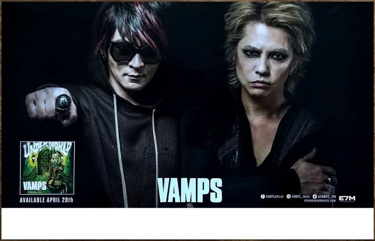 VAMPS Underworld Ltd Ed New RARE Tour Poster +BONUS Hard Rock