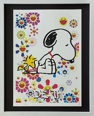 なるみ】【額装セット】【DEATH NYC】Snoopy なるみ】【額装セット