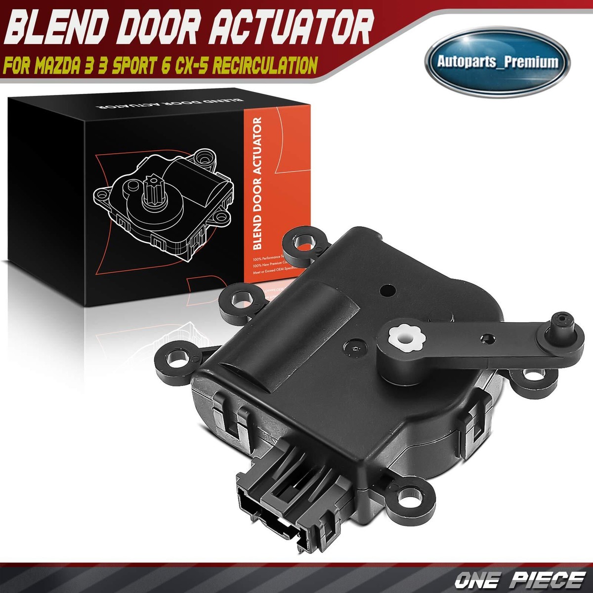 HVAC Heater Blend Door Actuator Recirculation for Mazda 3 3 Sport