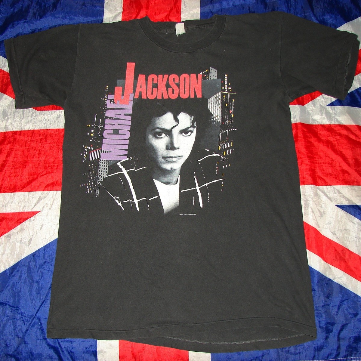 Rare Vintage Michael Jackson 1988 Bad Tour Cotton Merch Shirt