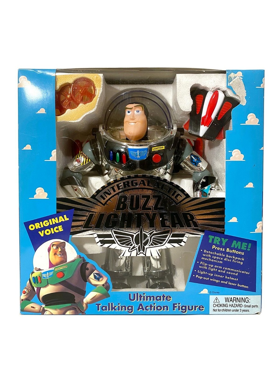 1995 Toy Story Chrome Buzz Lightyear Ultimate Talking Action