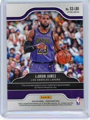 2019/20 Panini Prizm Orange Ice Relic #SS-LBJ Lebron James | eBay