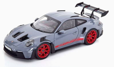 1/18 Porsche 911 (992) GT3 RS Coupe 2022 Artic Grey Diecast Model