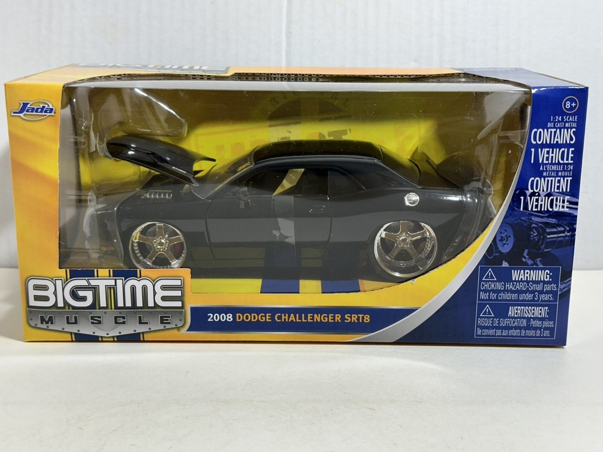 JADA BIGTIME BTM 2008 DODGE CHALLENGER SRT8 BLACK 1:24 DIECAST
